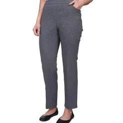 Alfred Dunner Classic Allure Fit Proportioned Pant with Elastic Comfort Waistband, Short