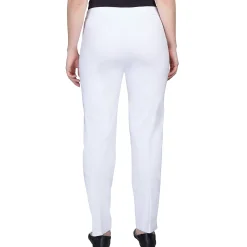 Alfred Dunner Classic Allure Fit Proportioned Pant with Elastic Comfort Waistband, Short