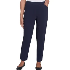 Alfred Dunner Classic Allure Fit Proportioned Pant with Elastic Comfort Waistband, Short