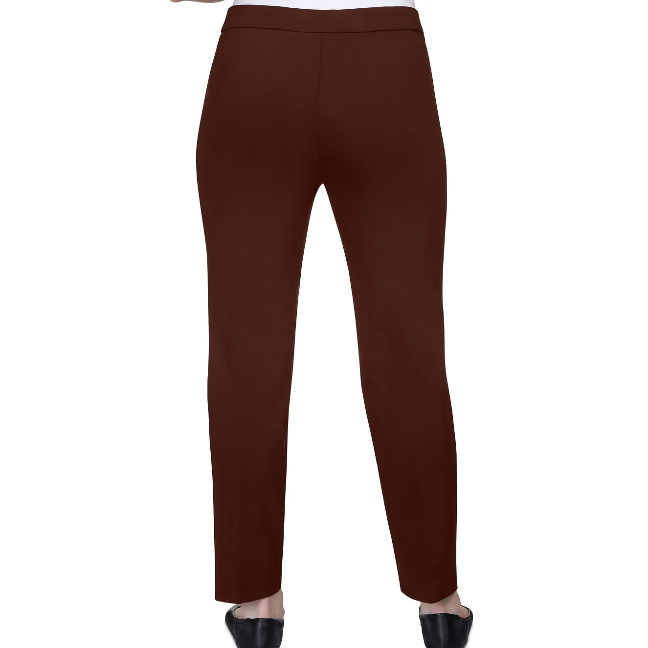 Alfred Dunner Classic Allure Fit Proportioned Pant with Elastic Comfort Waistband, Short