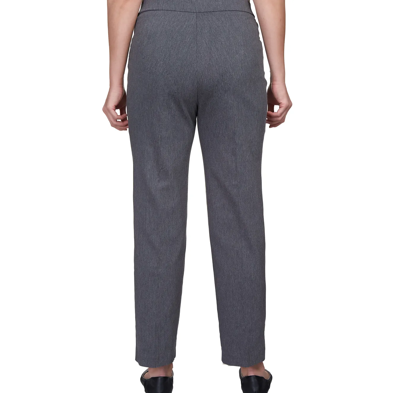 Alfred Dunner Classic Allure Fit Proportioned Pant with Elastic Comfort Waistband Short Length, Petite