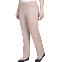 Alfred Dunner Classic Allure Fit Proportioned Pant with Elastic Comfort Waistband Short Length, Petite