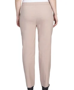Alfred Dunner Classic Allure Fit Proportioned Pant with Elastic Comfort Waistband Short Length, Petite