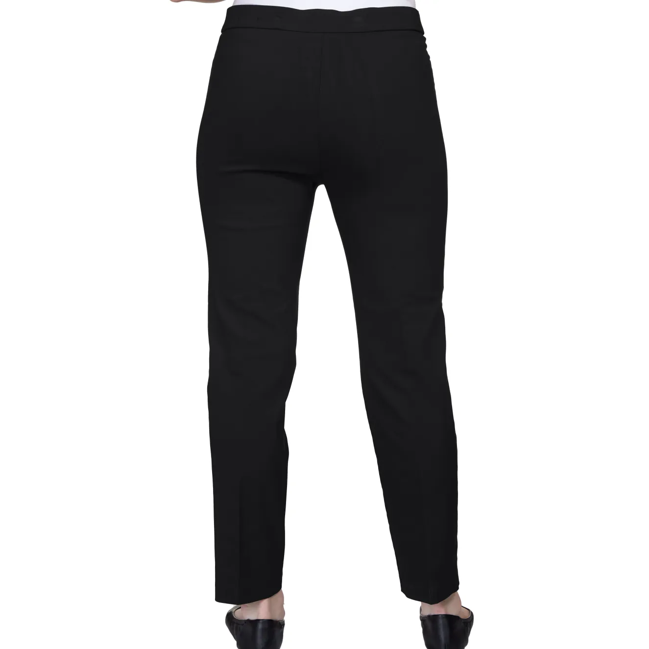Alfred Dunner Classic Allure Fit Proportioned Pant with Elastic Comfort Waistband Short Length, Petite