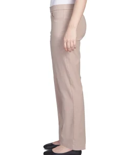 Alfred Dunner Classic Allure Fit Proportioned Pant with Elastic Comfort Waistband Short Length, Petite