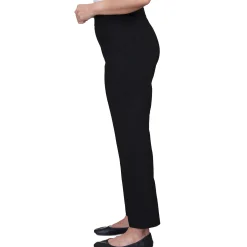 Alfred Dunner Classic Allure Fit Proportioned Pant with Elastic Comfort Waistband, Average Length