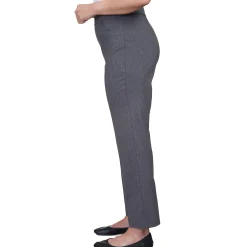 Alfred Dunner Classic Allure Fit Proportioned Pant with Elastic Comfort Waistband, Average Length