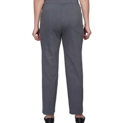 Alfred Dunner Classic Allure Fit Proportioned Pant with Elastic Comfort Waistband, Average Length