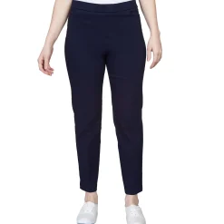 Alfred Dunner Classic Allure Fit Proportioned Pant with Elastic Comfort Waistband, Average Length