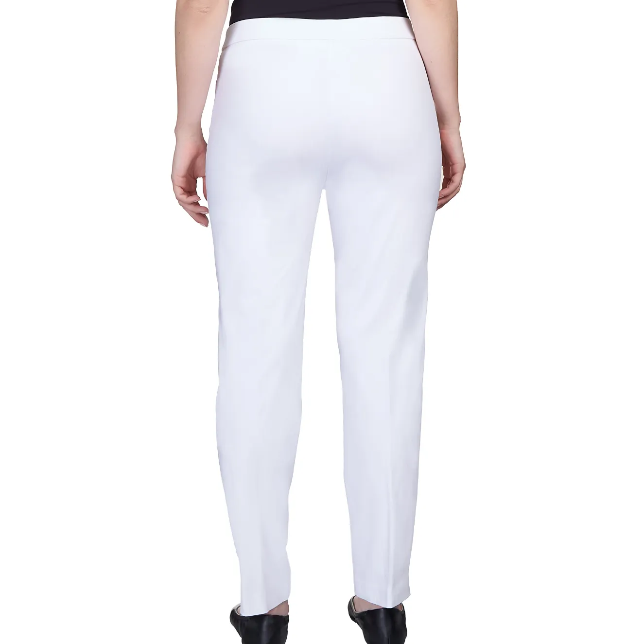 Alfred Dunner Classic Allure Fit Proportioned Pant with Elastic Comfort Waistband, Average Length