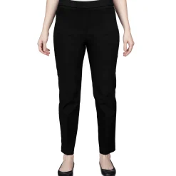 Alfred Dunner Classic Allure Fit Proportioned Pant with Elastic Comfort Waistband, Average Length