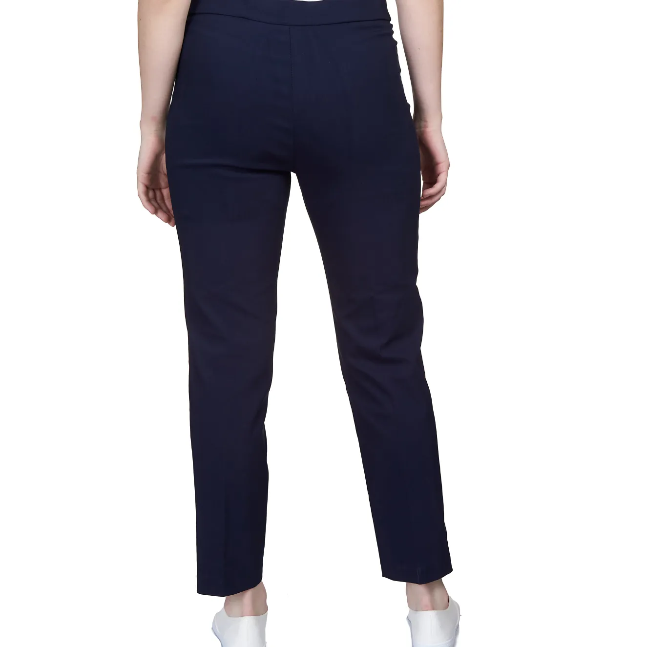 Alfred Dunner Classic Allure Fit Proportioned Pant with Elastic Comfort Waistband, Average Length