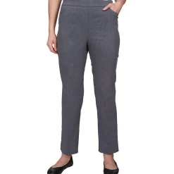 Alfred Dunner Classic Allure Fit Proportioned Pant with Elastic Comfort Waistband, Average Length