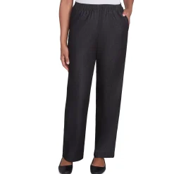 Alfred Dunner Denim Comfort Waistband Straight Leg Pant, Short