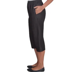 Alfred Dunner Relaxed Fit Denim Capri