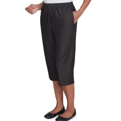 Alfred Dunner Relaxed Fit Denim Capri