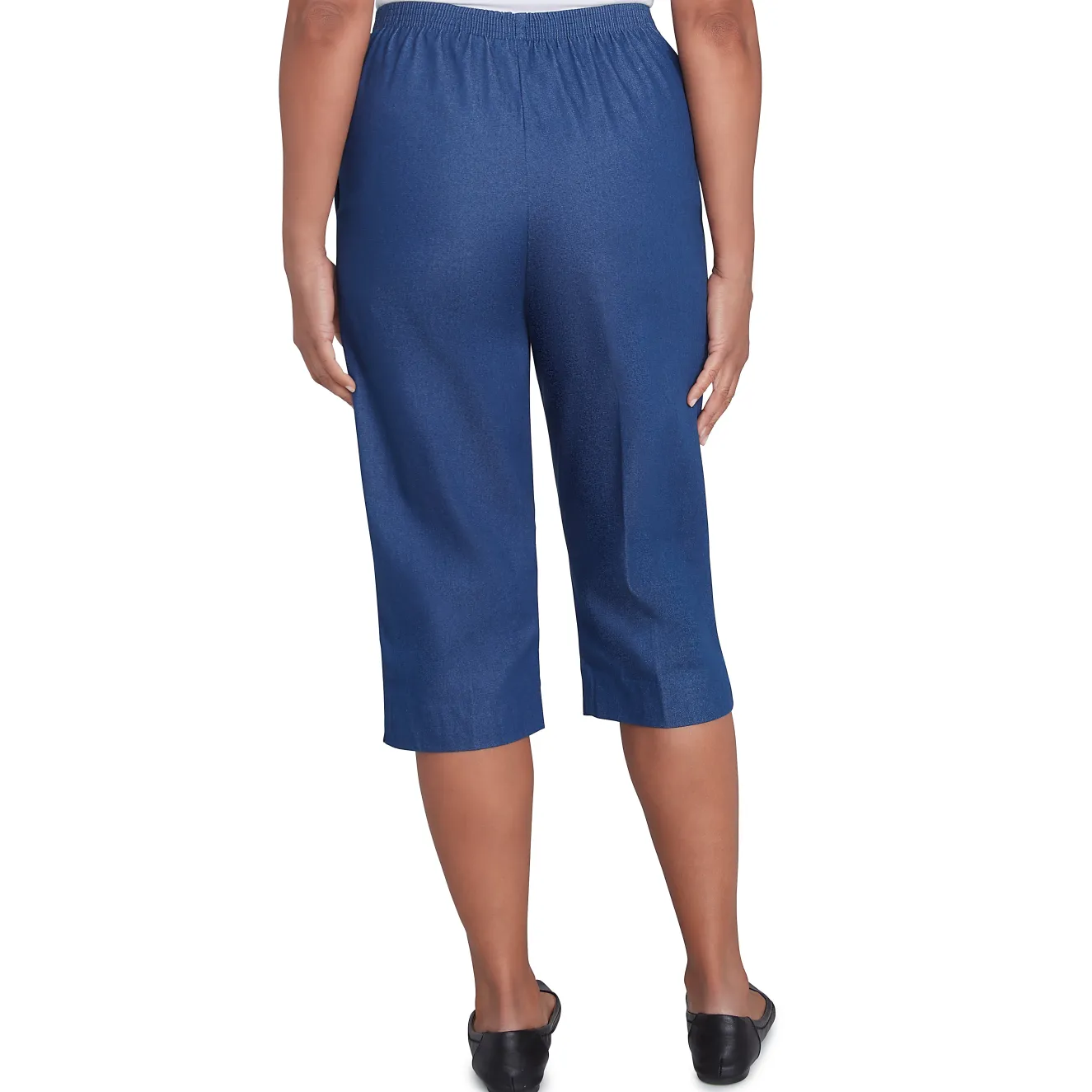 Alfred Dunner Relaxed Fit Denim Capri