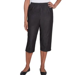 Alfred Dunner Relaxed Fit Denim Capri