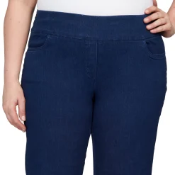 Alfred Dunner Super Stretch Mid-Rise Average Length Pant, Plus