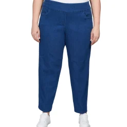 Alfred Dunner Super Stretch Mid-Rise Average Length Pant, Plus