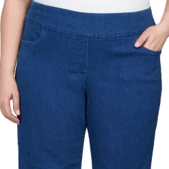 Alfred Dunner Super Stretch Mid-Rise Average Length Pant, Plus