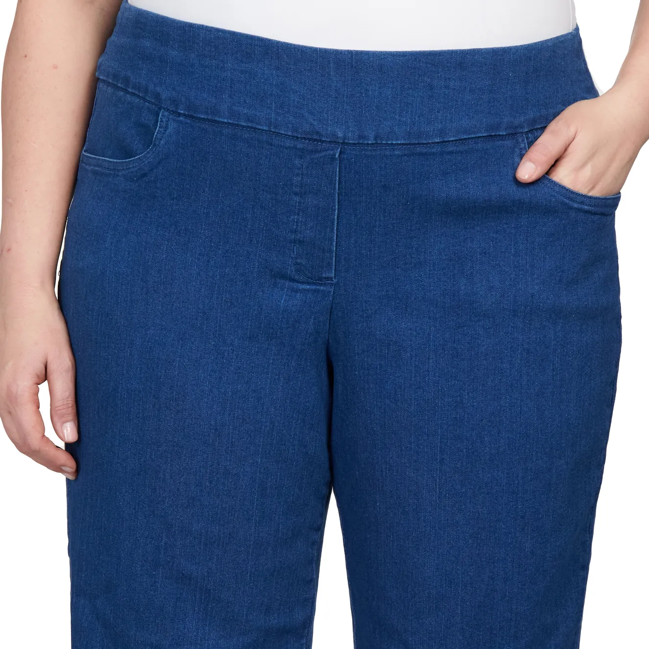 Alfred Dunner Super Stretch Mid-Rise Average Length Pant, Plus