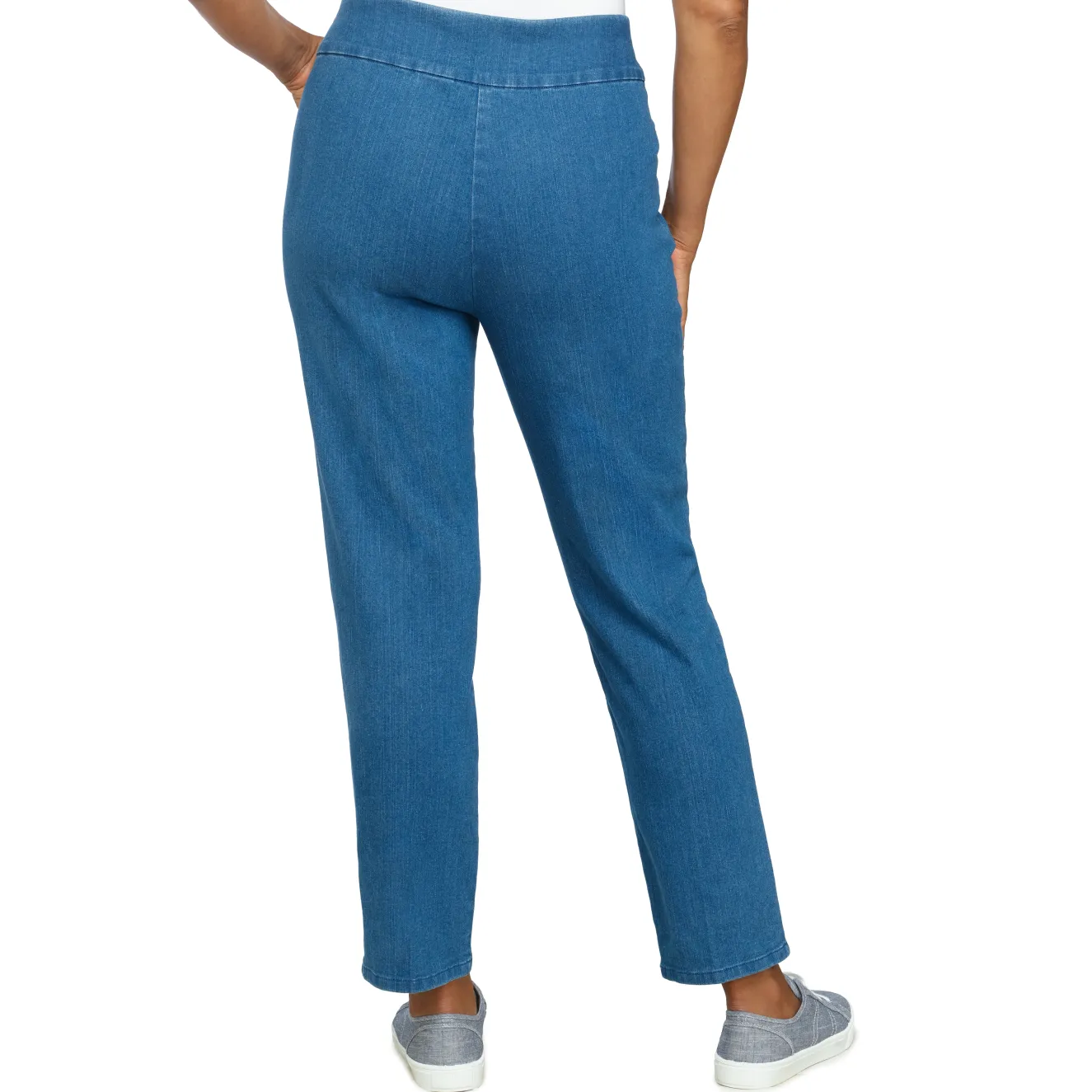 Alfred Dunner Super Stretch Mid-Rise Short Length Pant