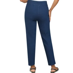 Alfred Dunner Super Stretch Mid-Rise Short Length Pant