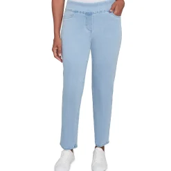 Alfred Dunner Super Stretch Mid-Rise Short Length Pant