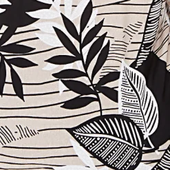 Alfred Dunner Tropical Leaf Border Print Split Neck Top, Plus