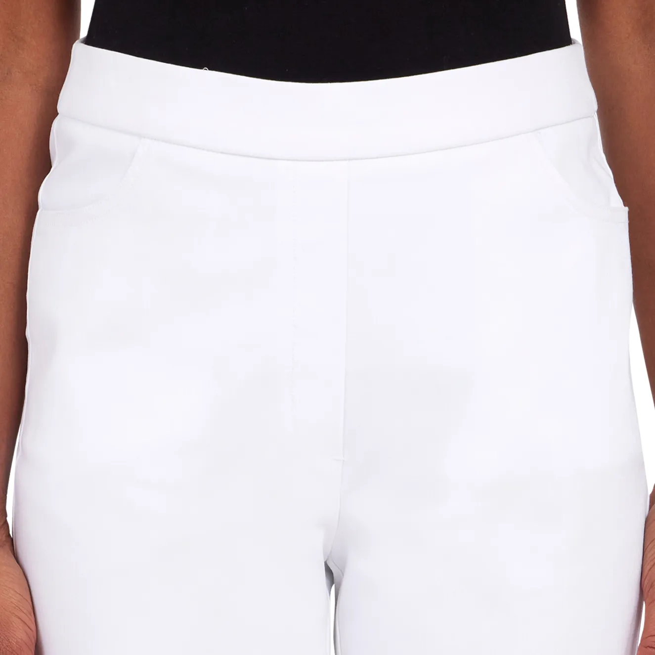 Alfred Dunner Women's Allure Stretch Clamdigger Pant- Petite