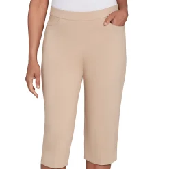 Alfred Dunner Women's Allure Stretch Clamdigger Pant