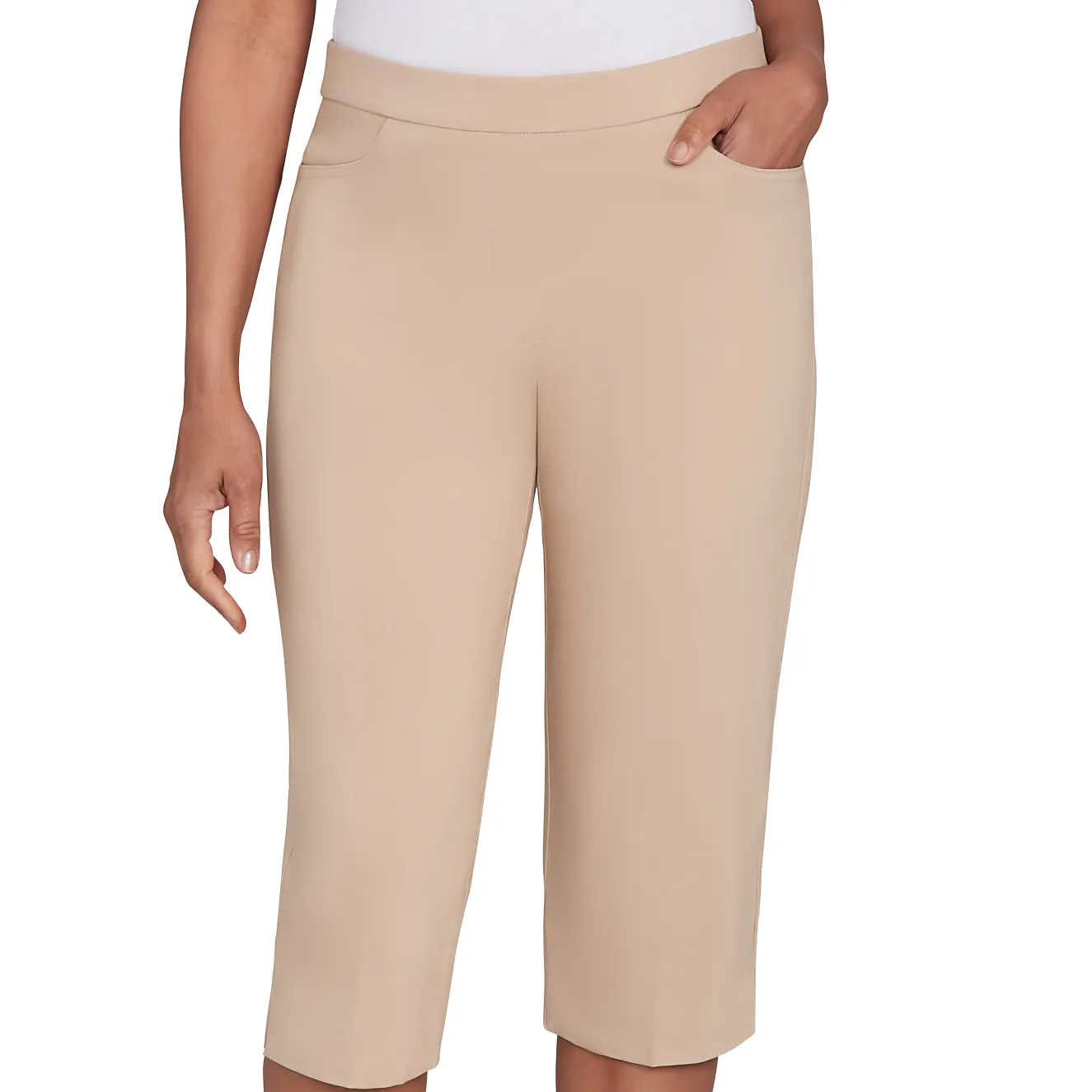 Alfred Dunner Women's Allure Stretch Clamdigger Pant