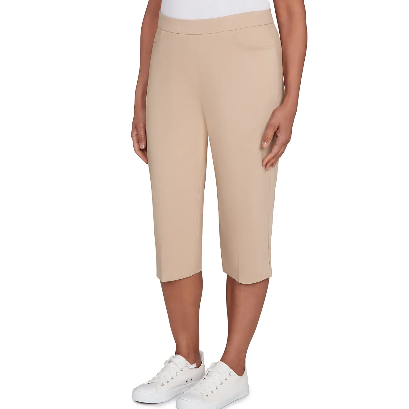 Alfred Dunner Women's Allure Stretch Clamdigger Pant