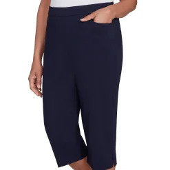 Alfred Dunner Women's Allure Stretch Clamdigger Pant