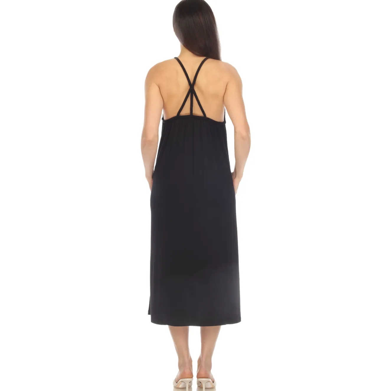 Braided Strap Midi Dress