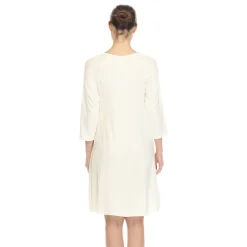 Criss Cross Neckline Swing Midi Dress
