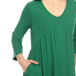 Empire Waist V-Neck Tunic Top