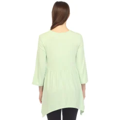 Empire Waist V-Neck Tunic Top