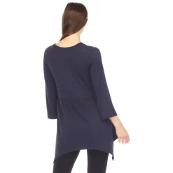 Empire Waist V-Neck Tunic Top