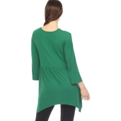 Empire Waist V-Neck Tunic Top