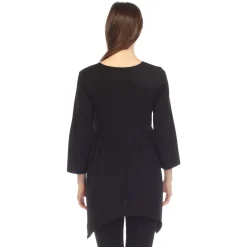 Empire Waist V-Neck Tunic Top