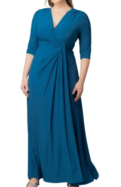 Evening Romance Gown- Aegean Blue -Plus