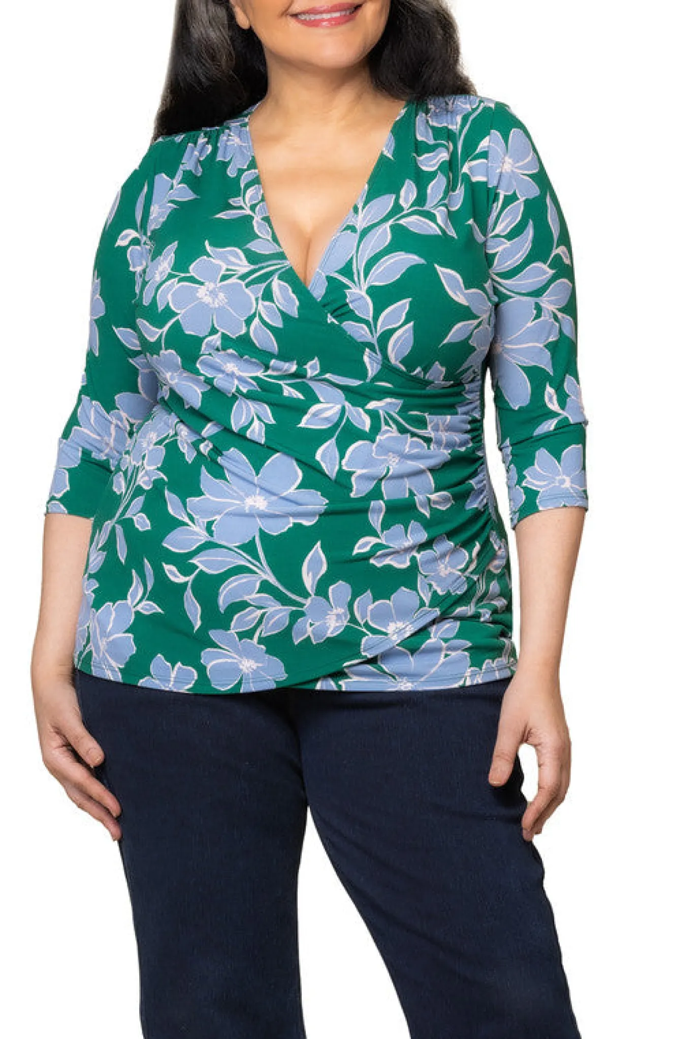 Femme Fatale Faux Wrap Top - Plus
