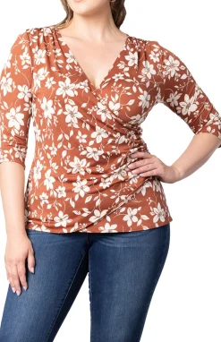 Femme Fatale Faux Wrap Top - Plus