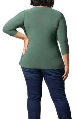 Femme Fatale Faux Wrap Top - Plus