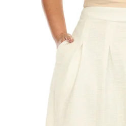 Flared Tweed Skirt - Plus