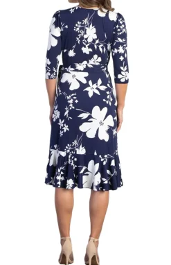 Flirty Flounce Wrap Dress