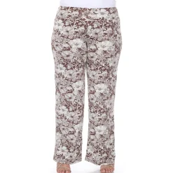 Floral Paisley Palazzo Pants - Plus
