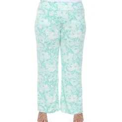 Floral Paisley Palazzo Pants - Plus